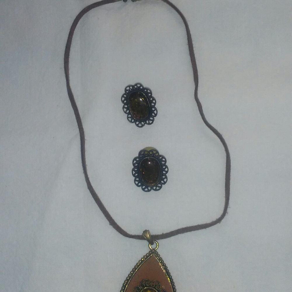 Necklace with Matching Earrings